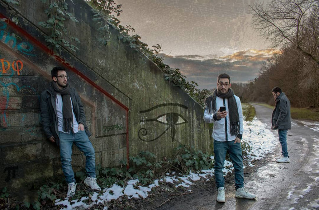 Abbildung von Kai Schlüter als Photomontage mit meheren Facetten